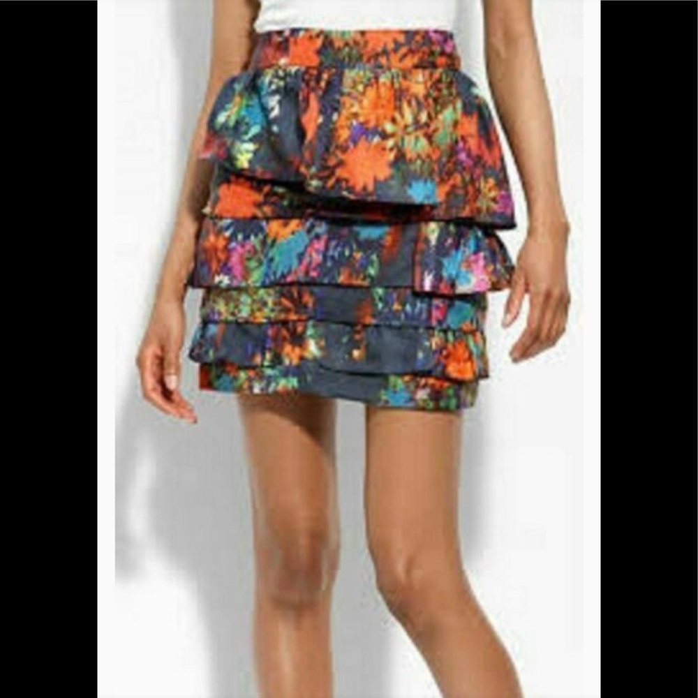 Leifsdottir Silk Floral Skirt | 4